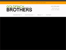 Tablet Screenshot of goldfinchbros.com